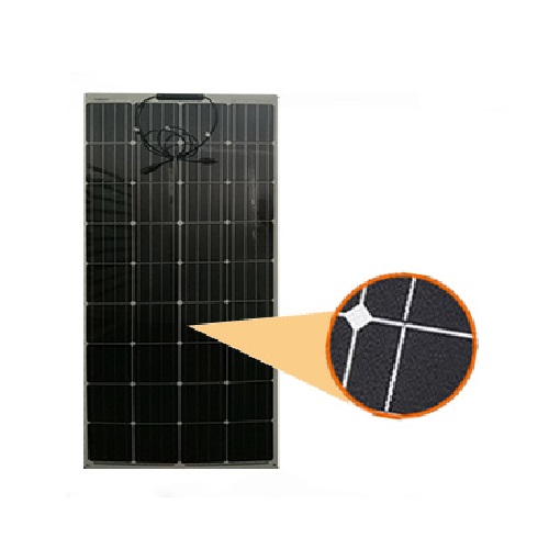 La couche mince panneaux solaires flexibles de la stratification ETFE de 160 watts 0